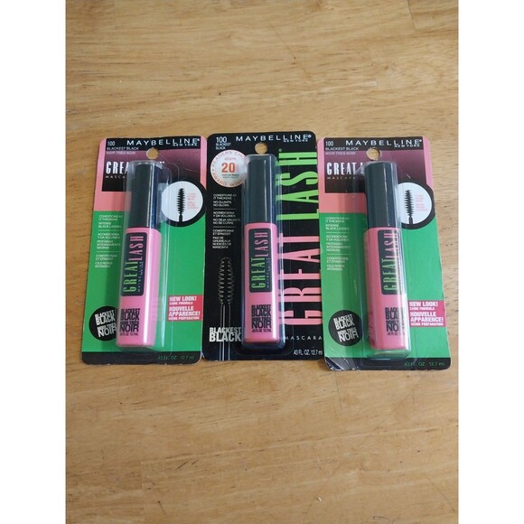 Maybelline New York Other - Lot of 3 Maybelline Great Lash Mascara Blackest Black 100